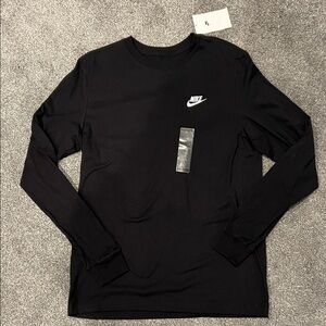 Nike Men's Black Long Sleeve Tee Size S NWT